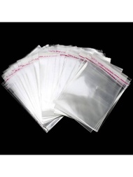 100入組自封Opp袋，密耳厚透明透明餅乾袋，可重複密封袋