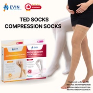 EVIN Compression Socks [KKM Approved] Medical TED Anti-Embolism Stocking Pregnancy Stoking Pantang I