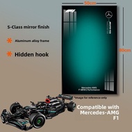 Modern Minimalist Wall Mounted Picture Frame Display for Lego Blocks Ferrari F1 Red Bull C44 Sauber 