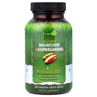 Irwin Naturals Triple Source Magnesium + Ashwagandha, 60 Liquid Soft-Gels