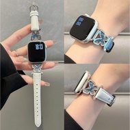 Butterfly Leather Watch Strap For A-pple Watch Strap Watch Series10 Series9 Series8 7654321,SE2, Ult