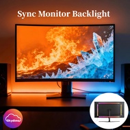 WACUAAO [Screen Sync] RGB Monitor Light Bar Kit | Immersive PC Gaming Ambient Backlight | Stable Dua