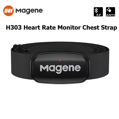 Magene H303 Heart Rate Sensor Bluetooth ANT Upgrade HR Monitor With Chest Strap Dual Mode Computer B