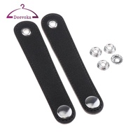 [deevoka] 1Pair Bellows Holder Strap Accordion Bellows Spare Parts Straps, Black