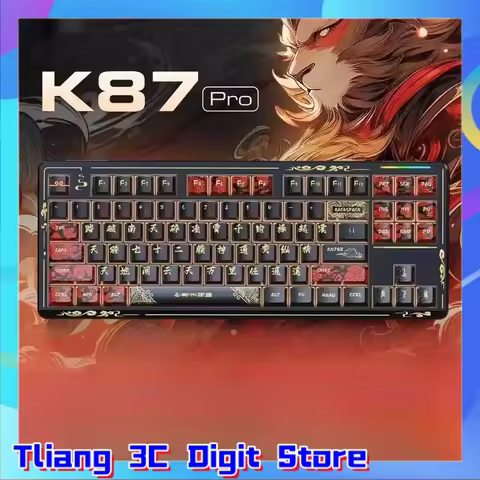 Mechanical Keyboard Wukong Customized Wireless Bluetooth Three Modes Connection Modes Esports Gaming