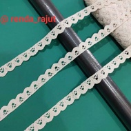 1.5cm wide knitted lace, 1.5cm wide hook lace, 200 yards