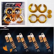 Absorber Yamaha Xmax Aerox Nvx Nmax Adjuster Cap / Upper Lock Nut / Bottom Spring Washer 3 in 1 Sets