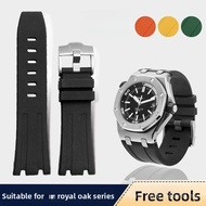 28mm Notch Silicone Rubber Watch Strap, Men Ladies Replacement Band for Royal Oak Offshore 15703