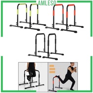 [Amleso] Dip Stand Station Dip Bar Height Adjustable Parallel Bars for Upper Body