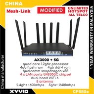 MESH-LINK CP580e AX3000 5G Modem Qualcomm X55 4GB+4GB Modem Router ( suncomm / tplink deco x50-5g / yeacomm / digital iq / netcomm / 5g / gteniq )