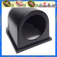 Universal Carbon Fiber Style Meter Hood Holder for 52mm and 60mm Gauges - Black