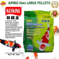 Jumbo 5kgs (Five Kgs) Koiking Growth Koi Feeds (Green Package) (ff) Fish Food Koi Foods Carp Foods