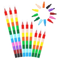Single Building Block 12 Colors Splicing Crayon 8 Colors Art Painting Oil Pastel 6 Colors Graffiti C