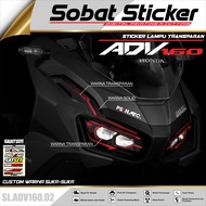 STIKER LAMPU ADV 160 / SB STICKER VARIASI LAMPU ALIS MOTOR ADV 160 NEW 2023 TERBARU TRANSPARAN