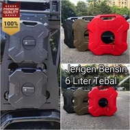 6 Liter jerry can touring adventure motorbike jerry can thick plastic motorbike atv jeep motorcycle 