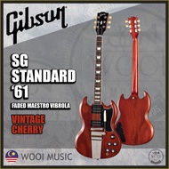 Gibson SG Standard '61 Faded Maestro Vibrola Electric Guitar - Vintage Cherry