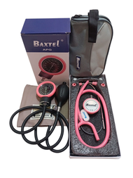 Baxtel APG Aneroid Sphygmomanometer With Stethoscope (Set Pink)
