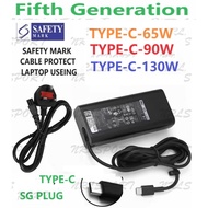 Original DELL 65W 20V 3.25A Type C AC Power Adapter For DELL Laptop Charger DELL 90W 130w