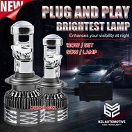 BZL X80 Pro Led Lamp H11 H8 H9 H16 HB4 9006 HB3 9005 H7 H4 Headlamp Foglamp Car Laser Mini Projector