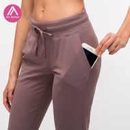 Air Active Sports Jogger Pants Women Casual Pants Adjustable Strap Quick Drying High Waist Running G