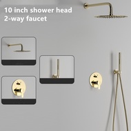 Biggers 10 Inch Gold Color Wall Mounted Shower Set For Home Hotel Shower Faucet With Shower Head