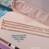 375% gold chain bracelet