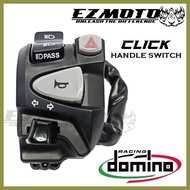 ✒ ✹ ◊ Domino Handle Switch for Honda Click (LEFT) with Passing, Hazzard Botton Plug and Play
