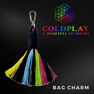 GANTUNGAN Bag Charm Coldplay Concert Bag Accessories Coldplay A Head Full of Dream Keychain Bag Chai