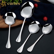 CURTES Buffet Serving Spoon Distributing Restaurant Bar Cafe Rice Stainless Steel Dinner Dish Public