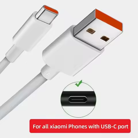 120W 67W 6A Original Xiaomi Turbo Fast Charge Cable 1M/1.5M/2M USB Data Line For Xiaomi POCO X3 X4 X