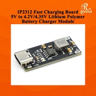 IP2312 3A Fast Charging Board 5V to 4.2V/4.35V Lithium Polymer Battery Charger Module Type-C Input