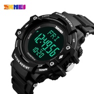 SKMEI Men Sports Health Wear Watches 3D Pedometer Heart Rate Monitor Calories Counter 50M Waterproof