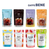 Caffe bene pouch Drink Korea (190ml x 10 / Black, Americano, Vanilla, Caramel, Blue Lemon, Peach, Gr