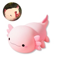 Yudodo Kawaii Axolotl Night Light,Dimmable Silicone Animal Nursery Night Light,Adorable Rechargeable