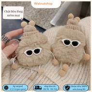 Fun animal" fur airpod case for airpod PRO 3, ap 1/2, airpod 3, airpod 4, airpod pro 1/2 - Soft, flu
