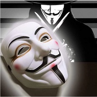 MSIA Ready Stock/ Vendetta Mask for V Cool Anonymous Guy Fawkes Halloween Mask Hacker Mask Cosplay P