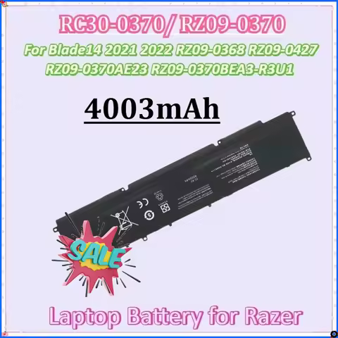 4003mAh for Razer Blade14 2021 2022 RZ09-0368 RZ09-0427 RZ09-0370AE23 RZ09-0370BEA3-R3U1 New RC30-03