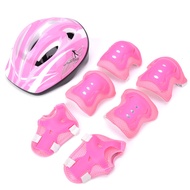 ชุดอุปกรณ์ป้องกันการล้มเด็ก อุปกรณ์ป้องกันเด็ก ชุดป้องกันเด็ก สนับเข่า อุปกรณ์ป้องกันล้มKids Safety Helmet Knee Elbow Pad Sets 7PCS/Set
