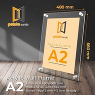 Acrylic WALL FRAME A2 / FRAME / Acrylic Poster Display 2mm+2mm