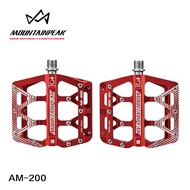 MOUNTAINPEAK AM-200 Bicycle MTB/Road Bike Pedal 9/16 Anti-slip Lightweight Sealed 3 Bearing Aluminum