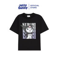 JELLY BUNNY เสื้อยืดทรงพอดีตัวพิมพ์ลายการ์ตูน KUROMI รุ่น B25WATL009