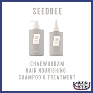 [SEEDBEE] CHAWOODAM Hair Nourishing Shampoo 500ml & Treatment 300ml Korean Beauty