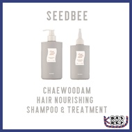 [SEEDBEE] CHAWOODAM Hair Nourishing Shampoo 500ml &amp; Treatment 300ml Korean Beauty