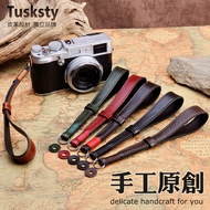 Suitable for Micro Single Camera Fuji X100V XT20 X100FXPRO2 XT30 XT3 Retro Cowhide Wrist Strap