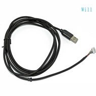 Will DIY Umbrella Rope Mouse Cables Durable Mouse Mice Line for G600 Mouse