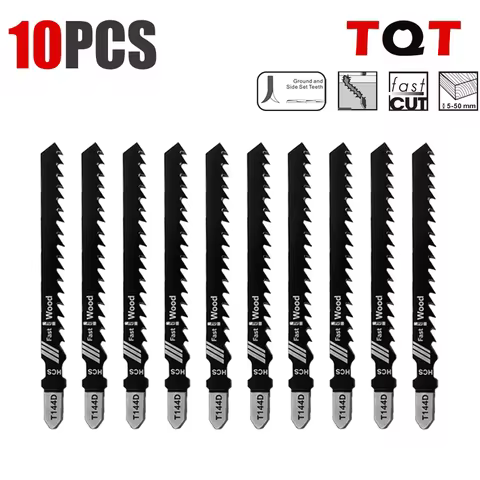 10-25Pcs Hcs Jigsaw Blades T144D-T244D T-Shank Assorted Saw Blade for Wood Plastic Fast Cutting Tool