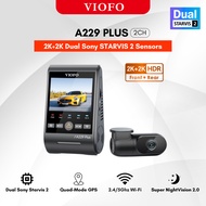 VIOFO A229 Plus 2CH Dash Cam 2K+2K HDR Dual Sony Starvis 2 Image Sensor