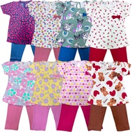 [NEW DESIGN](12-36M) PLAYSET GIRL CLOTHING BAJU BUDAK BABY GIRL 12-36 BULAN SDM COTTON READY STOCK
