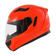 ZEUS ZS-813 NEON ORANGE FULL FACE DOUBLE VISOR