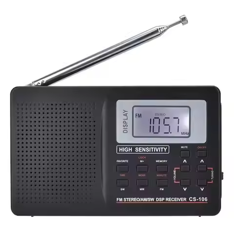 B-Best-Selling-Mini Radio FM/AM/SW/LW/TV Sound Full Band Receiver Pocket Portable Alarm Clock Stereo
